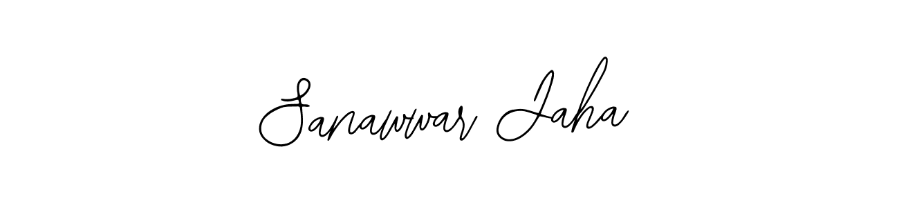 Use a signature maker to create a handwritten signature online. With this signature software, you can design (Bearetta-2O07w) your own signature for name Sanawwar Jaha. Sanawwar Jaha signature style 12 images and pictures png