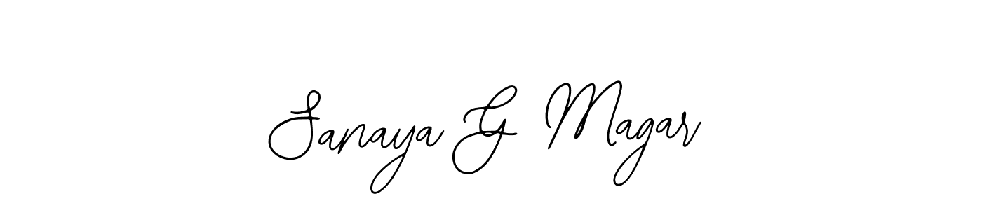 if you are searching for the best signature style for your name Sanaya G Magar. so please give up your signature search. here we have designed multiple signature styles  using Bearetta-2O07w. Sanaya G Magar signature style 12 images and pictures png