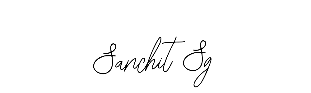 Use a signature maker to create a handwritten signature online. With this signature software, you can design (Bearetta-2O07w) your own signature for name Sanchit Sg. Sanchit Sg signature style 12 images and pictures png