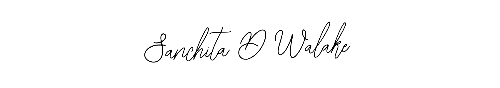Use a signature maker to create a handwritten signature online. With this signature software, you can design (Bearetta-2O07w) your own signature for name Sanchita D Walake. Sanchita D Walake signature style 12 images and pictures png