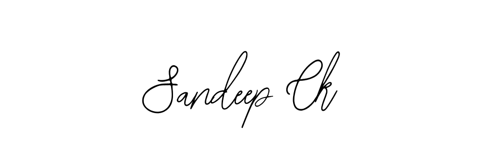 Sandeep Ck stylish signature style. Best Handwritten Sign (Bearetta-2O07w) for my name. Handwritten Signature Collection Ideas for my name Sandeep Ck. Sandeep Ck signature style 12 images and pictures png
