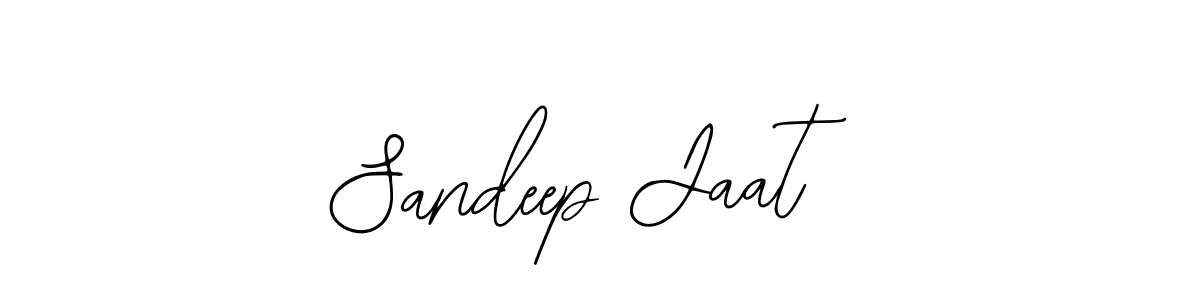 How to make Sandeep Jaat name signature. Use Bearetta-2O07w style for creating short signs online. This is the latest handwritten sign. Sandeep Jaat signature style 12 images and pictures png