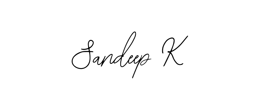 This is the best signature style for the Sandeep K name. Also you like these signature font (Bearetta-2O07w). Mix name signature. Sandeep K signature style 12 images and pictures png