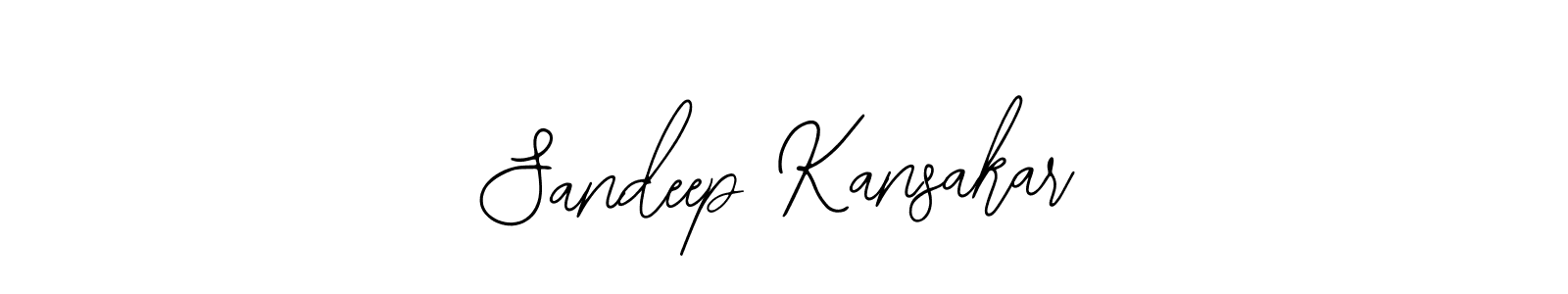 How to make Sandeep Kansakar name signature. Use Bearetta-2O07w style for creating short signs online. This is the latest handwritten sign. Sandeep Kansakar signature style 12 images and pictures png