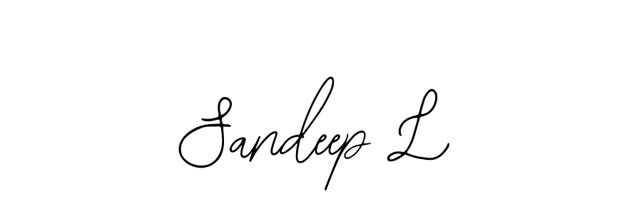 How to make Sandeep L signature? Bearetta-2O07w is a professional autograph style. Create handwritten signature for Sandeep L name. Sandeep L signature style 12 images and pictures png