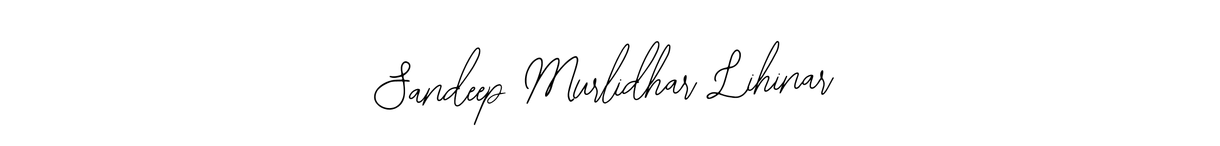 The best way (Bearetta-2O07w) to make a short signature is to pick only two or three words in your name. The name Sandeep Murlidhar Lihinar include a total of six letters. For converting this name. Sandeep Murlidhar Lihinar signature style 12 images and pictures png