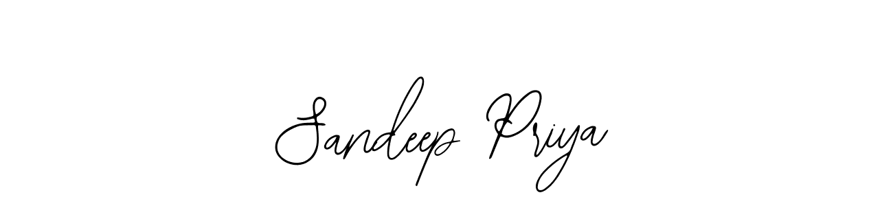 Design your own signature with our free online signature maker. With this signature software, you can create a handwritten (Bearetta-2O07w) signature for name Sandeep Priya. Sandeep Priya signature style 12 images and pictures png