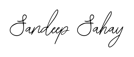 Designed for modern professionals: Sandeep Sahay name signature crafted with Bearetta-2O07w script. Ready for digital PDF workflows. Sandeep Sahay signature style 12 images and pictures png