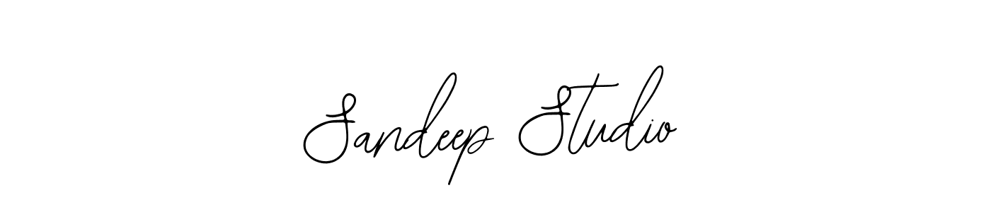 How to make Sandeep Studio name signature. Use Bearetta-2O07w style for creating short signs online. This is the latest handwritten sign. Sandeep Studio signature style 12 images and pictures png