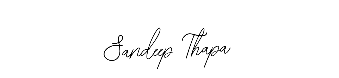 You should practise on your own different ways (Bearetta-2O07w) to write your name (Sandeep Thapa) in signature. don't let someone else do it for you. Sandeep Thapa signature style 12 images and pictures png