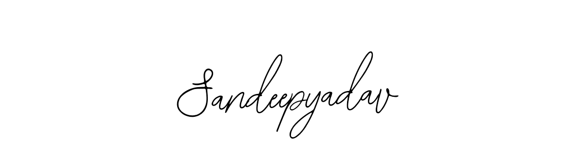 How to make Sandeepyadav name signature. Use Bearetta-2O07w style for creating short signs online. This is the latest handwritten sign. Sandeepyadav signature style 12 images and pictures png