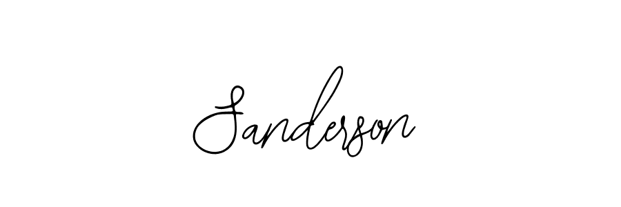 Use a signature maker to create a handwritten signature online. With this signature software, you can design (Bearetta-2O07w) your own signature for name Sanderson. Sanderson signature style 12 images and pictures png