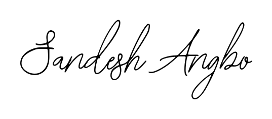 Style your name Sandesh Angbo with confidence using Bearetta-2O07w signature design. Simple, elegant, and ready for immediate document use. Sandesh Angbo signature style 12 images and pictures png