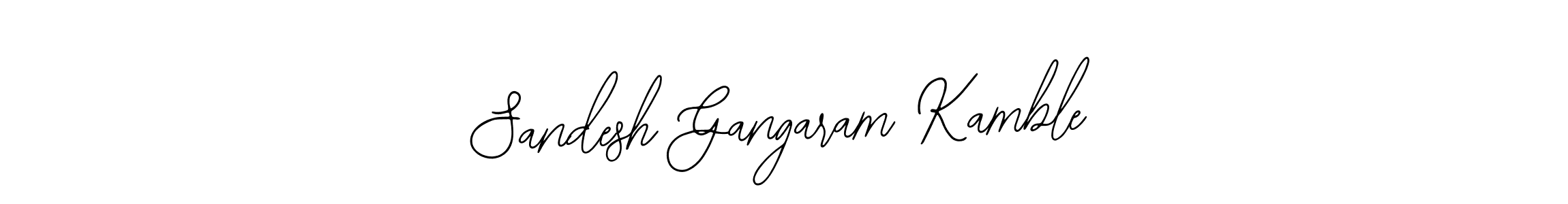 Bearetta-2O07w is a professional signature style that is perfect for those who want to add a touch of class to their signature. It is also a great choice for those who want to make their signature more unique. Get Sandesh Gangaram Kamble name to fancy signature for free. Sandesh Gangaram Kamble signature style 12 images and pictures png