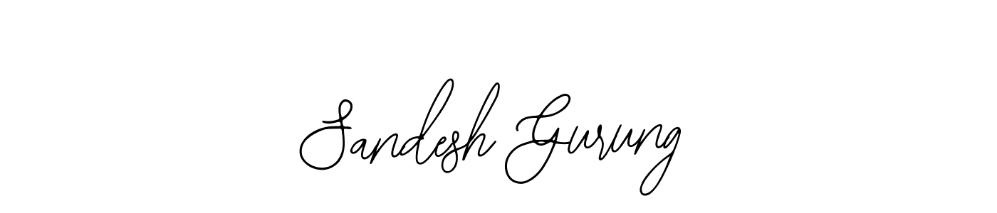 The best way (Bearetta-2O07w) to make a short signature is to pick only two or three words in your name. The name Sandesh Gurung include a total of six letters. For converting this name. Sandesh Gurung signature style 12 images and pictures png