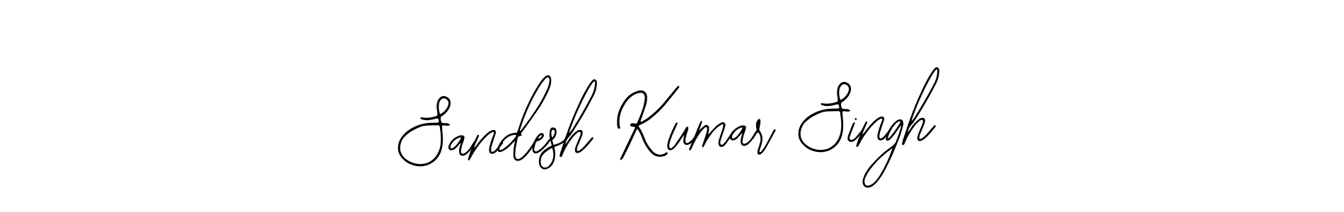 The best way (Bearetta-2O07w) to make a short signature is to pick only two or three words in your name. The name Sandesh Kumar Singh include a total of six letters. For converting this name. Sandesh Kumar Singh signature style 12 images and pictures png