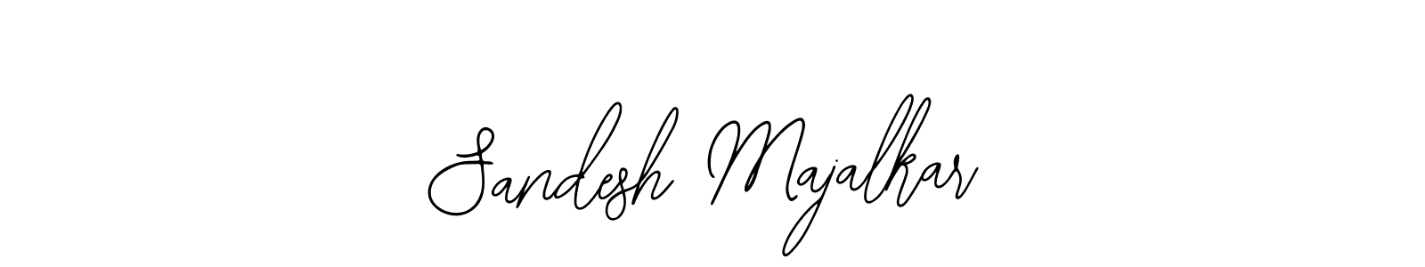 The best way (Bearetta-2O07w) to make a short signature is to pick only two or three words in your name. The name Sandesh Majalkar include a total of six letters. For converting this name. Sandesh Majalkar signature style 12 images and pictures png