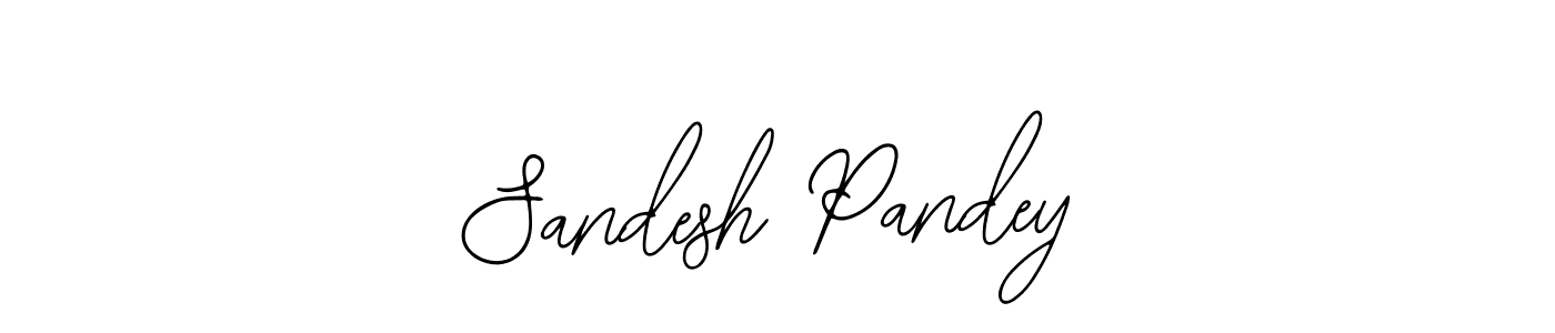 Use a signature maker to create a handwritten signature online. With this signature software, you can design (Bearetta-2O07w) your own signature for name Sandesh Pandey. Sandesh Pandey signature style 12 images and pictures png