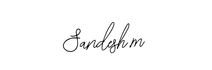 Design your own signature with our free online signature maker. With this signature software, you can create a handwritten (Bearetta-2O07w) signature for name Sandesh.m. Sandesh.m signature style 12 images and pictures png