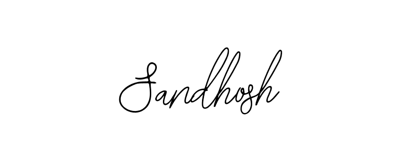 if you are searching for the best signature style for your name Sandhosh. so please give up your signature search. here we have designed multiple signature styles  using Bearetta-2O07w. Sandhosh signature style 12 images and pictures png