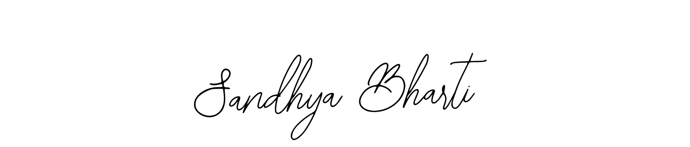 Use a signature maker to create a handwritten signature online. With this signature software, you can design (Bearetta-2O07w) your own signature for name Sandhya Bharti. Sandhya Bharti signature style 12 images and pictures png