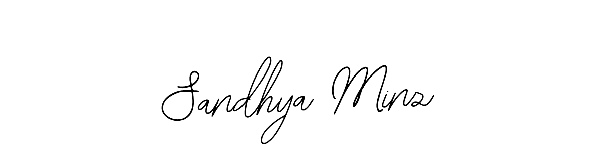 You should practise on your own different ways (Bearetta-2O07w) to write your name (Sandhya Minz) in signature. don't let someone else do it for you. Sandhya Minz signature style 12 images and pictures png