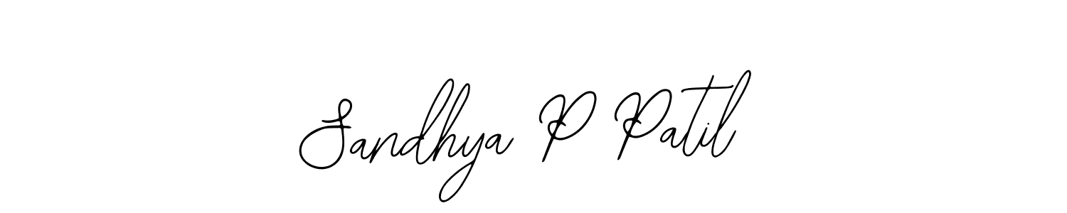 The best way (Bearetta-2O07w) to make a short signature is to pick only two or three words in your name. The name Sandhya P Patil include a total of six letters. For converting this name. Sandhya P Patil signature style 12 images and pictures png