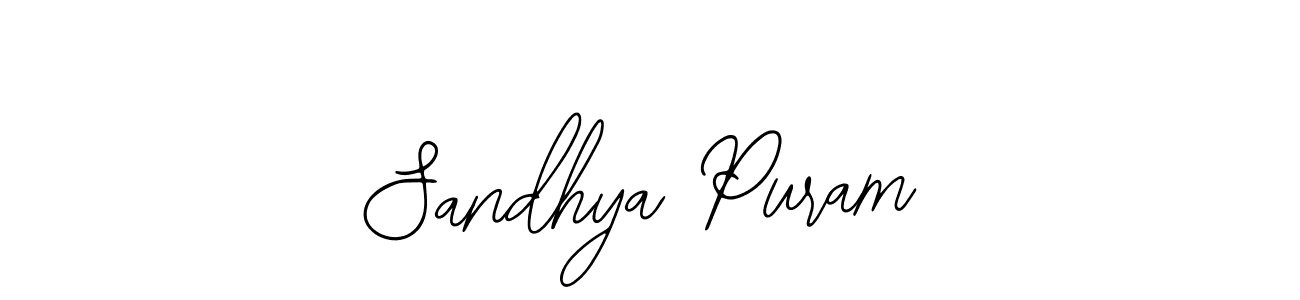 Make a beautiful signature design for name Sandhya Puram. With this signature (Bearetta-2O07w) style, you can create a handwritten signature for free. Sandhya Puram signature style 12 images and pictures png