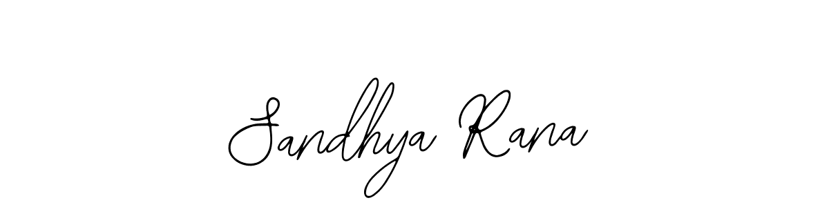 You should practise on your own different ways (Bearetta-2O07w) to write your name (Sandhya Rana) in signature. don't let someone else do it for you. Sandhya Rana signature style 12 images and pictures png