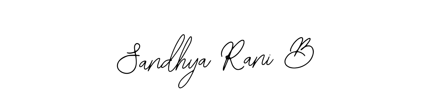 Also You can easily find your signature by using the search form. We will create Sandhya Rani B name handwritten signature images for you free of cost using Bearetta-2O07w sign style. Sandhya Rani B signature style 12 images and pictures png