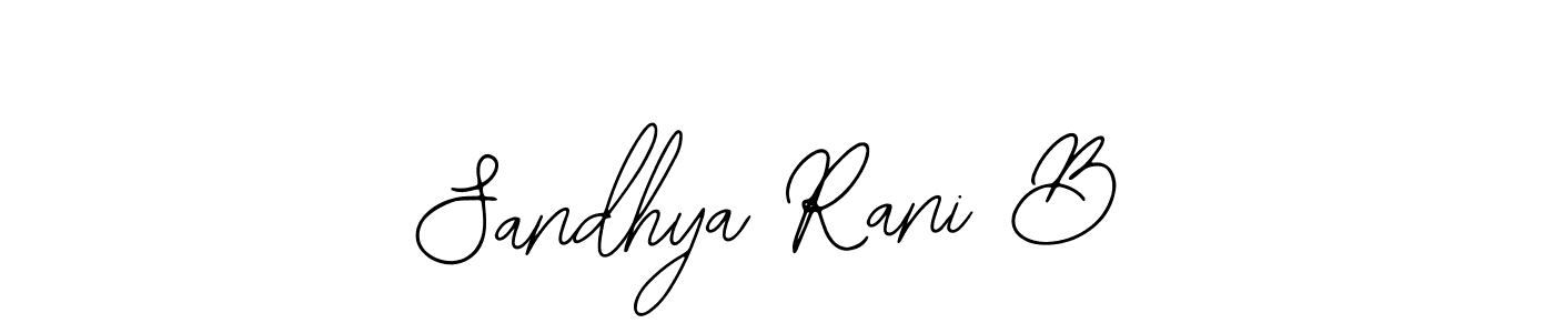 Design your own signature with our free online signature maker. With this signature software, you can create a handwritten (Bearetta-2O07w) signature for name Sandhya Rani B. Sandhya Rani B signature style 12 images and pictures png