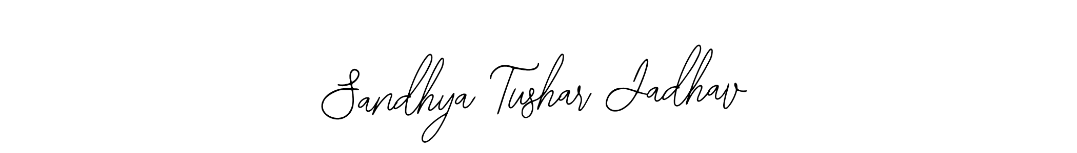 It looks lik you need a new signature style for name Sandhya Tushar Jadhav. Design unique handwritten (Bearetta-2O07w) signature with our free signature maker in just a few clicks. Sandhya Tushar Jadhav signature style 12 images and pictures png