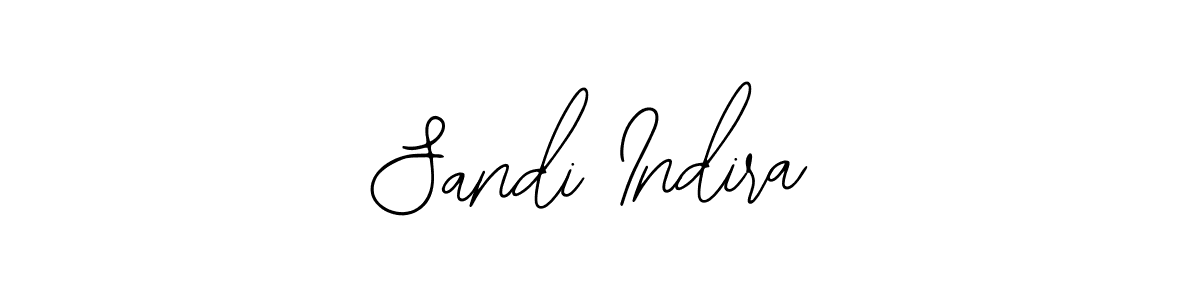 You should practise on your own different ways (Bearetta-2O07w) to write your name (Sandi Indira) in signature. don't let someone else do it for you. Sandi Indira signature style 12 images and pictures png
