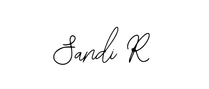 You should practise on your own different ways (Bearetta-2O07w) to write your name (Sandi R) in signature. don't let someone else do it for you. Sandi R signature style 12 images and pictures png
