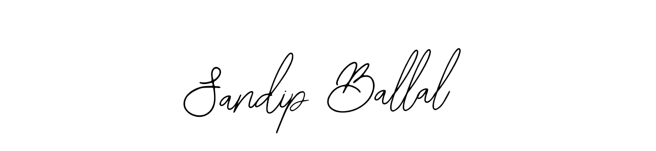 You should practise on your own different ways (Bearetta-2O07w) to write your name (Sandip Ballal) in signature. don't let someone else do it for you. Sandip Ballal signature style 12 images and pictures png