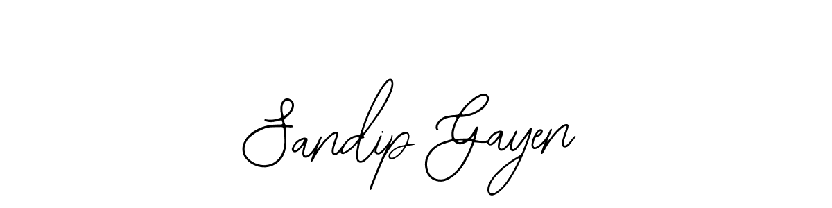 Sandip Gayen stylish signature style. Best Handwritten Sign (Bearetta-2O07w) for my name. Handwritten Signature Collection Ideas for my name Sandip Gayen. Sandip Gayen signature style 12 images and pictures png