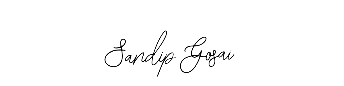 Design your own signature with our free online signature maker. With this signature software, you can create a handwritten (Bearetta-2O07w) signature for name Sandip Gosai. Sandip Gosai signature style 12 images and pictures png