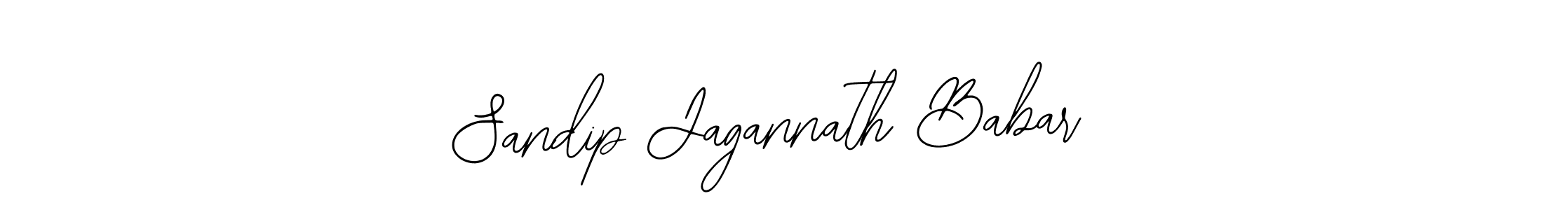 How to make Sandip Jagannath Babar name signature. Use Bearetta-2O07w style for creating short signs online. This is the latest handwritten sign. Sandip Jagannath Babar signature style 12 images and pictures png