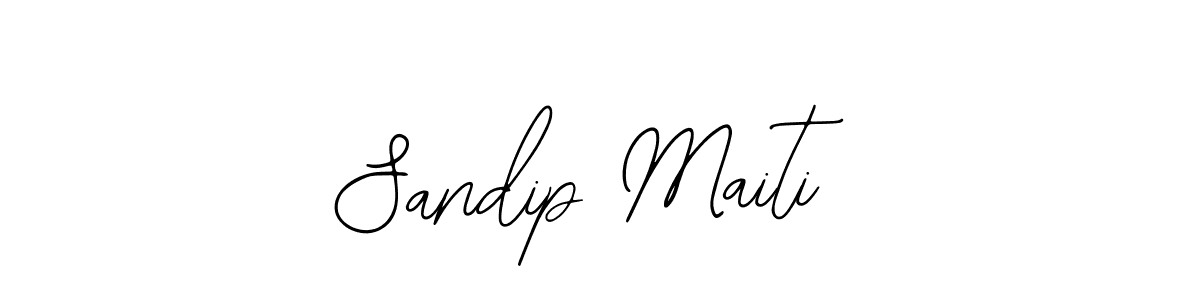 How to make Sandip Maiti name signature. Use Bearetta-2O07w style for creating short signs online. This is the latest handwritten sign. Sandip Maiti signature style 12 images and pictures png