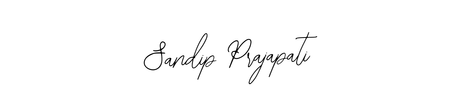 You should practise on your own different ways (Bearetta-2O07w) to write your name (Sandip Prajapati) in signature. don't let someone else do it for you. Sandip Prajapati signature style 12 images and pictures png