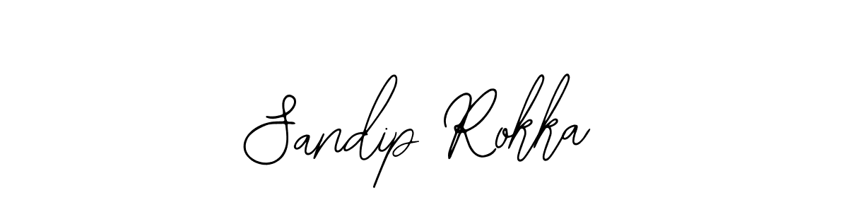 Also we have Sandip Rokka name is the best signature style. Create professional handwritten signature collection using Bearetta-2O07w autograph style. Sandip Rokka signature style 12 images and pictures png