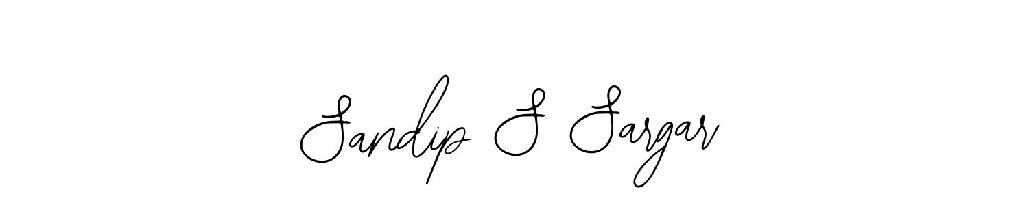 You should practise on your own different ways (Bearetta-2O07w) to write your name (Sandip S Sargar) in signature. don't let someone else do it for you. Sandip S Sargar signature style 12 images and pictures png