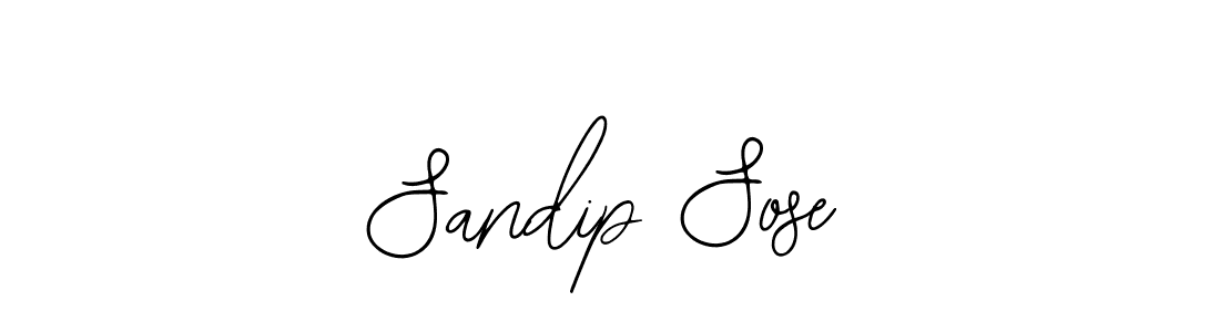The best way (Bearetta-2O07w) to make a short signature is to pick only two or three words in your name. The name Sandip Sose include a total of six letters. For converting this name. Sandip Sose signature style 12 images and pictures png