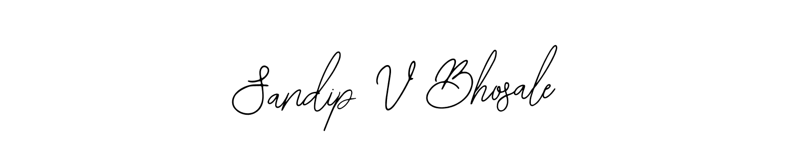 Bearetta-2O07w is a professional signature style that is perfect for those who want to add a touch of class to their signature. It is also a great choice for those who want to make their signature more unique. Get Sandip V Bhosale name to fancy signature for free. Sandip V Bhosale signature style 12 images and pictures png