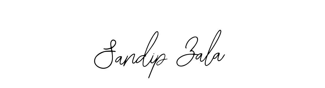 How to make Sandip Zala signature? Bearetta-2O07w is a professional autograph style. Create handwritten signature for Sandip Zala name. Sandip Zala signature style 12 images and pictures png