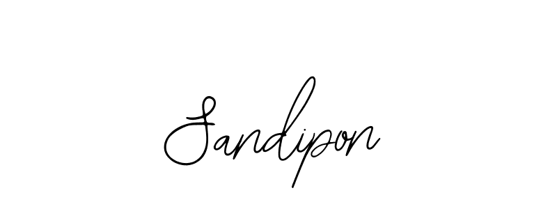 You should practise on your own different ways (Bearetta-2O07w) to write your name (Sandipon) in signature. don't let someone else do it for you. Sandipon signature style 12 images and pictures png