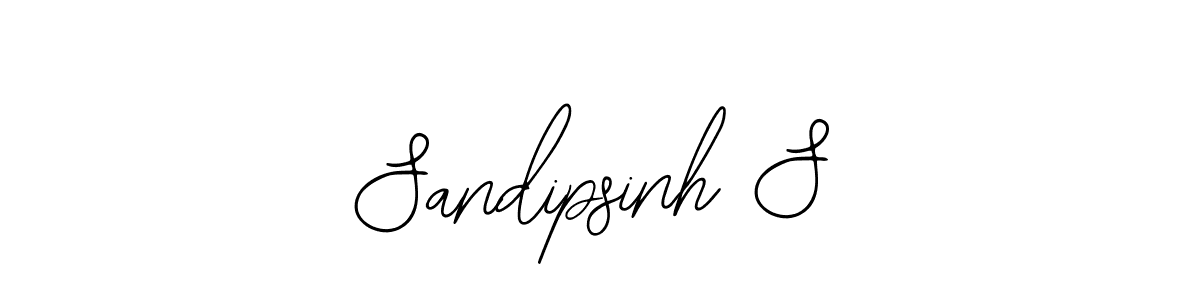 You should practise on your own different ways (Bearetta-2O07w) to write your name (Sandipsinh S) in signature. don't let someone else do it for you. Sandipsinh S signature style 12 images and pictures png