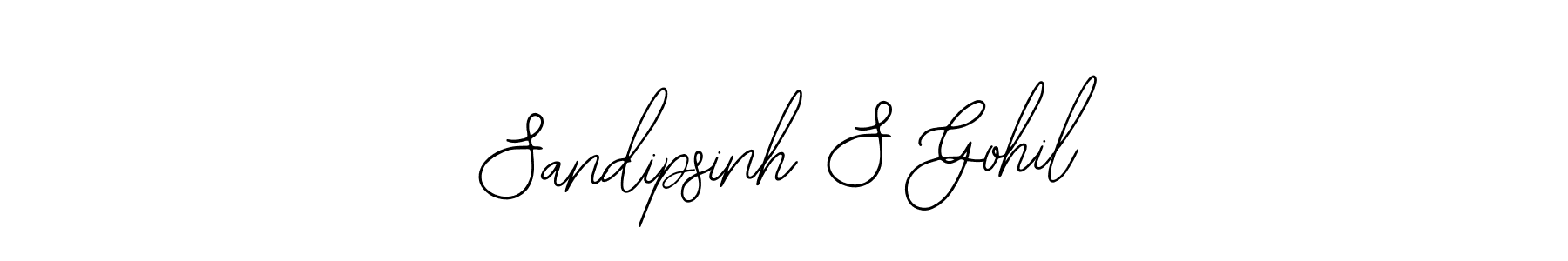 You should practise on your own different ways (Bearetta-2O07w) to write your name (Sandipsinh S Gohil) in signature. don't let someone else do it for you. Sandipsinh S Gohil signature style 12 images and pictures png
