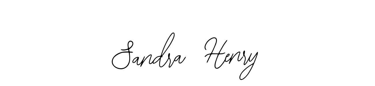 How to make Sandra  Henry name signature. Use Bearetta-2O07w style for creating short signs online. This is the latest handwritten sign. Sandra  Henry signature style 12 images and pictures png