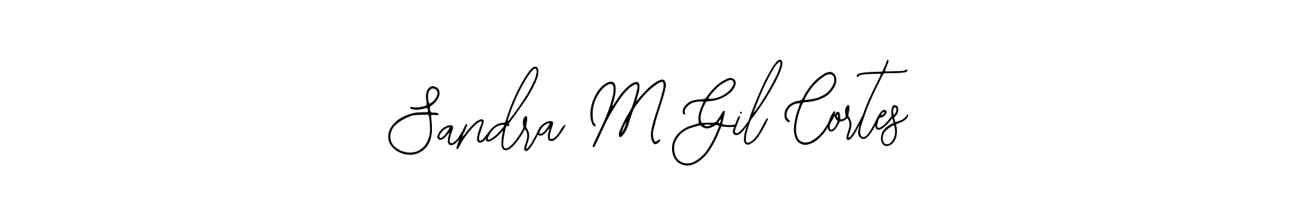 Sandra M Gil Cortes stylish signature style. Best Handwritten Sign (Bearetta-2O07w) for my name. Handwritten Signature Collection Ideas for my name Sandra M Gil Cortes. Sandra M Gil Cortes signature style 12 images and pictures png